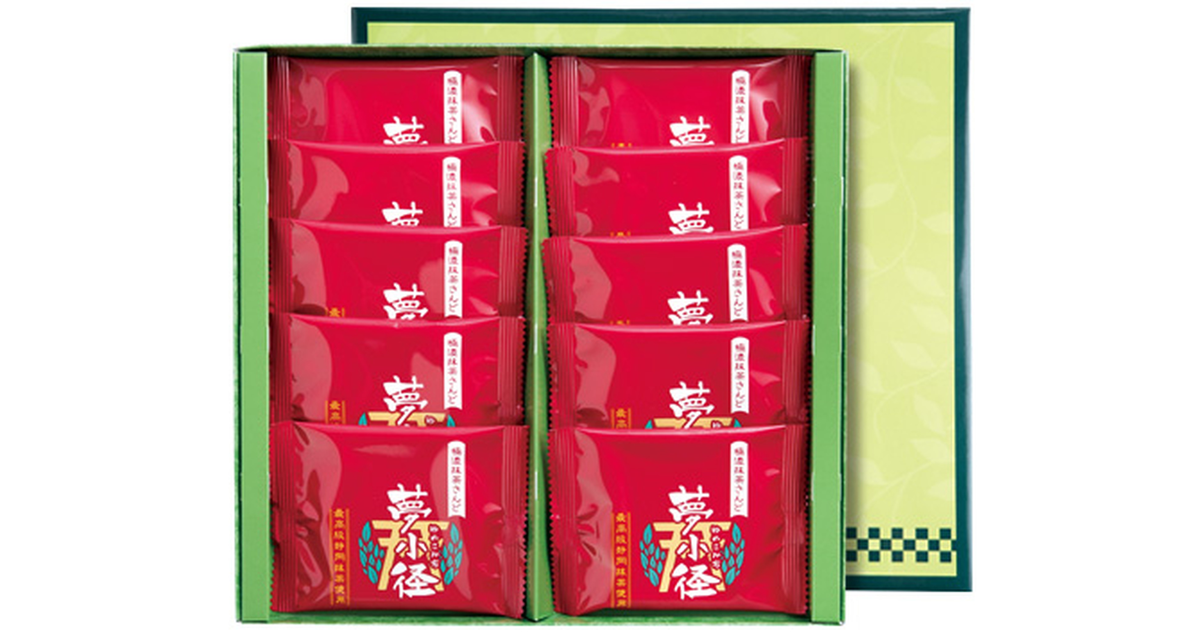 Made with the highest quality Shizuoka matcha, extra rich matcha sandwich, Yumekoji, pack of 10